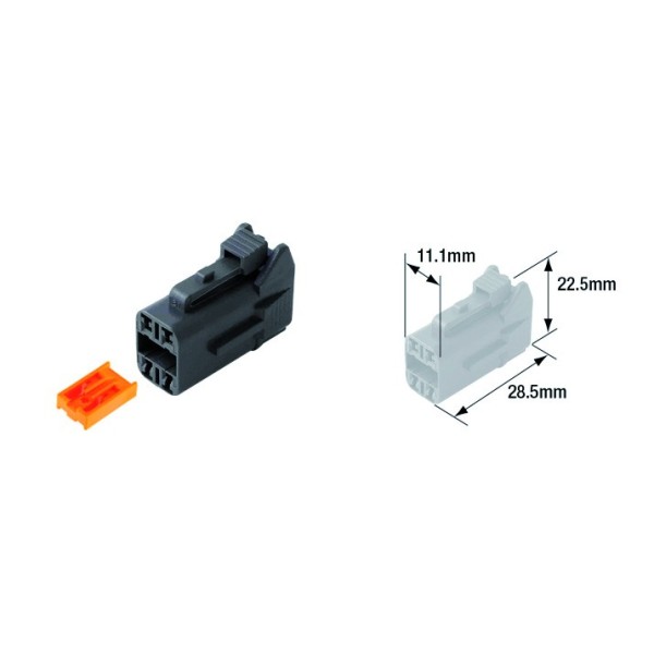 Connectique électrique mâle étanche 