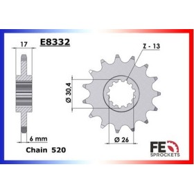 PSB HONDA CB.750 HORNET '23 13 N 520 XL.750 TRANSALP '23-