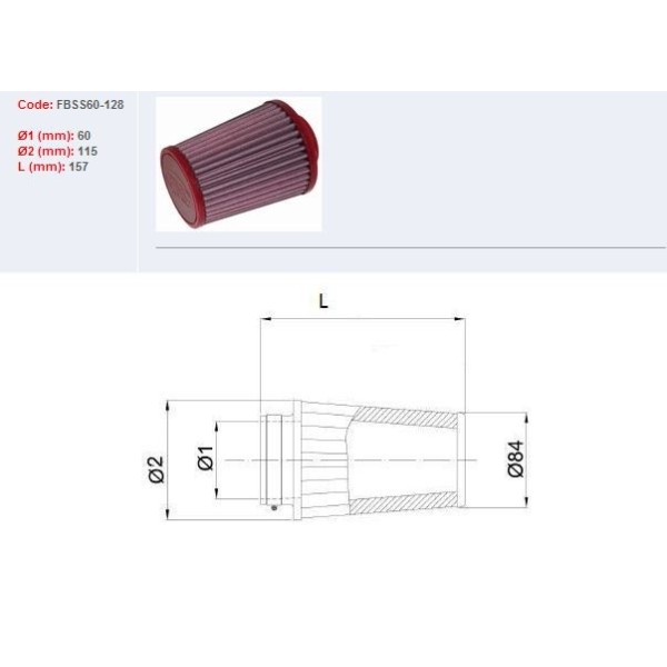 Filtre à air BMC 