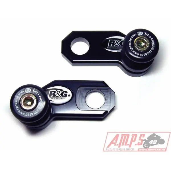 Pions de bras oscillant avec platine R&G RACING noir Triumph