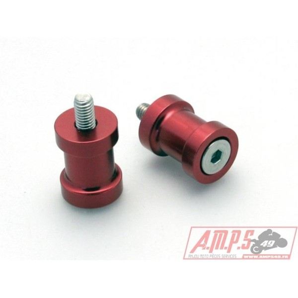 Pions de bras oscillant R&G M6 rouge