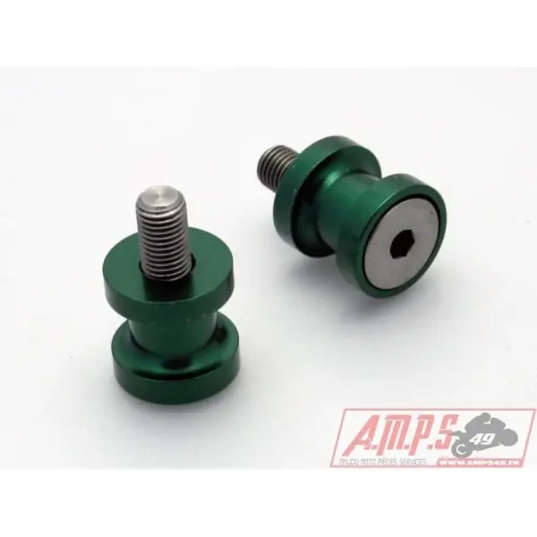 Pions de bras oscillant R&G RACING M10 aluminium vert