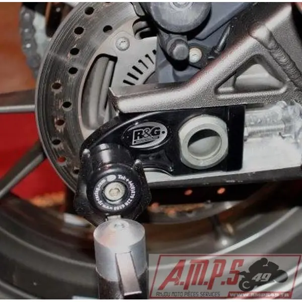 Pions de bras oscillant R&G RACING avec platine noir BMW S1000R/RR