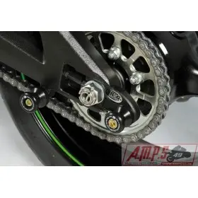 Pions de bras oscillant R&G RACING avec platine noir Kawasaki SX10R