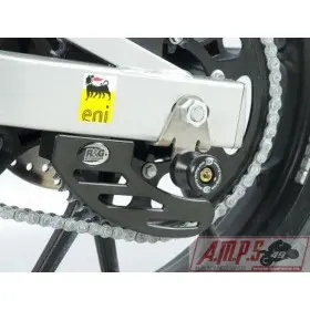 Pions de bras oscillant R&G RACING avec platine argent Aprilia RS4 50/125