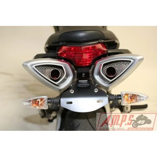 Support de plaque R&G RACING noir Aprilia Shiver 750