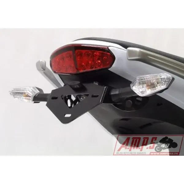 Support de plaque R&G RACING noir Kawasaki ER-6 F/N