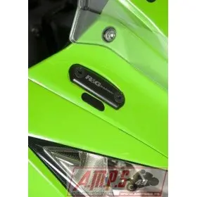 Cache-orifices rétroviseur R&G RACING - noir Kawasaki ZX10R