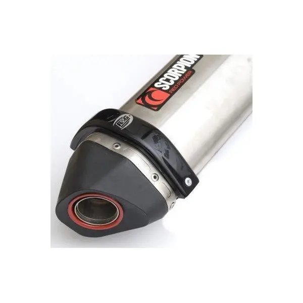 Protection de silencieux R&G RACING noir Scorpion Red Power/Serket