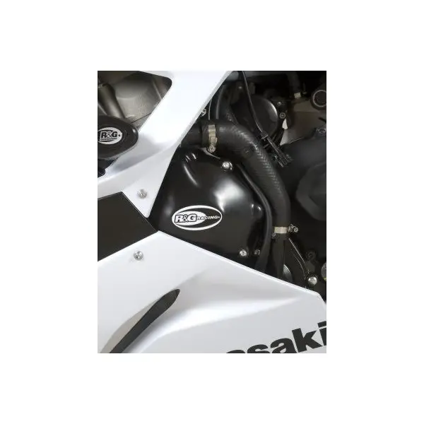 Couvre-carter gauche (alternateur) R&G RACING noir Kawasaki ZX-6R