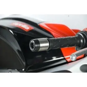 EMBOUTS DE GUIDON NOIRS R&G POUR APRILIA