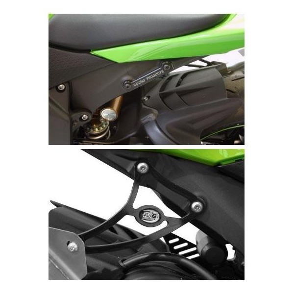 KIT SUPRESSION REPOSE-PIEDS ARRIERE R&G RACING POUR ZX6R 09-10