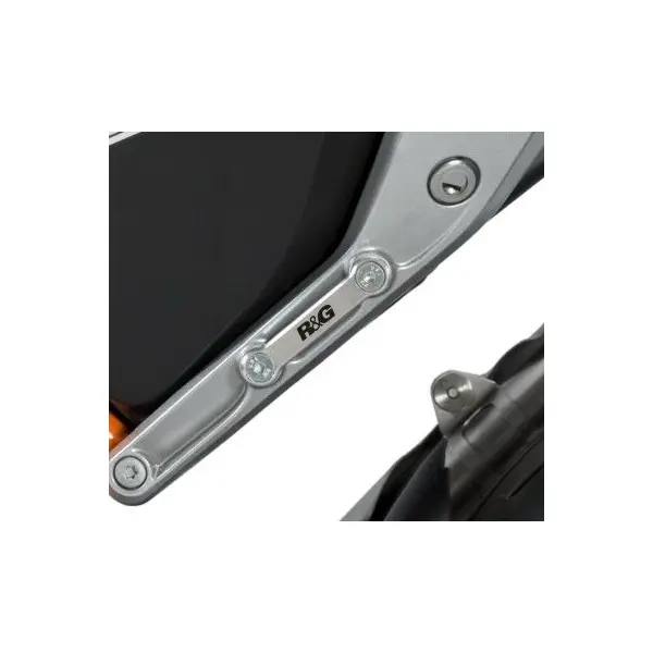 Caches orifices repose-pieds arrière R&G RACING argent KTM 690 Duke/R