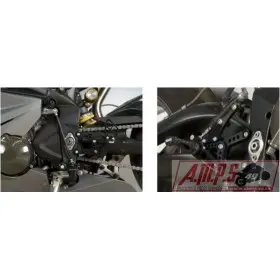 Commandes reculées R&G RACING noir Triumph Daytona 675/R