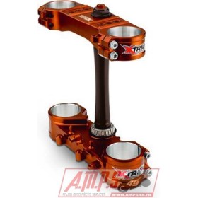 Té de fourche XTRIG Rocs Supermotard Offset Ø14-16mm rouge Honda CRF250R/450R