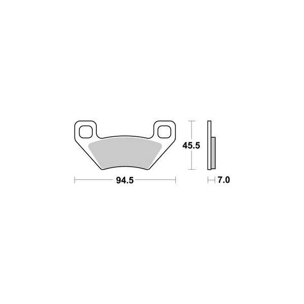 Plaquettes de freins Arrière AP RACING - Wildcat Trail - 700 - ARCTIC CAT  2014-2017  