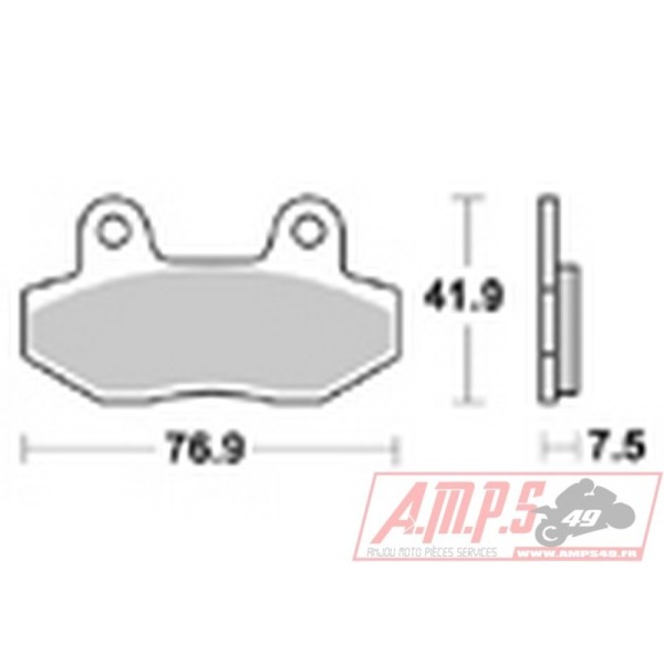 Plaquettes de freins Arrière AP RACING Option - GT Comet R/S Injection - 650 - HYOSUNG  2009-2009  