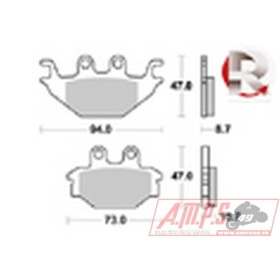 Plaquettes de freins Arrière AP RACING - YZF-R Abs - 125 - YAMAHA 2018-2018