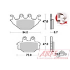 Plaquettes de freins Arrière AP RACING - YZF-R Abs - 125 - YAMAHA 2018-2018 
