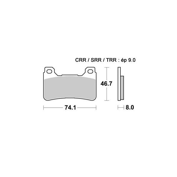 Plaquettes de freins Avant AP RACING Option - CBR RA Fireblade Abs - 1000 - HONDA  2014-2014  