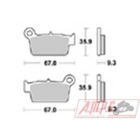 Plaquettes de freins Arrière AP RACING Option - ZF11.4 - 0 - ZERO 2013-2013