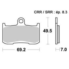 Plaquettes de freins Avant AP RACING Option - Z B Abs - 900 - KAWASAKI 2017-2019
