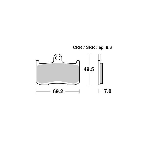 Plaquettes de freins Avant AP RACING Option - Z B Abs - 900 - KAWASAKI  2017-2019  