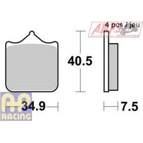 Plaquettes de freins Avant AP RACING - BX Motard - 570 - BENELLI 2008-2010