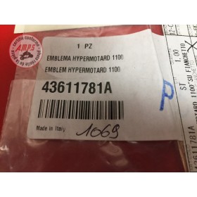 EMBLEME HYPERMOTARD 1100 Réf OEM: 43611781A