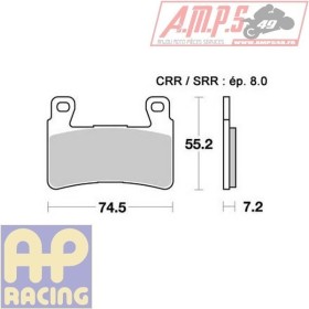 Plaquettes de freins Avant AP RACING - CB A Abs - 1100 - HONDA 2014-2014