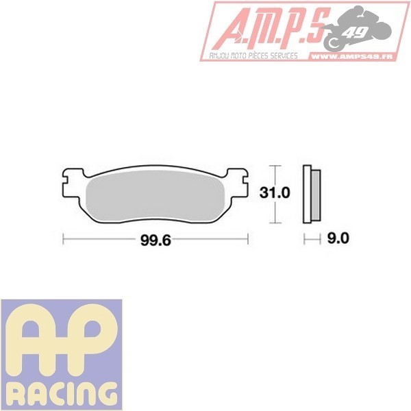 Plaquettes de freins Avant AP RACING - XG Tricker - 250 - YAMAHA  2005-2005  