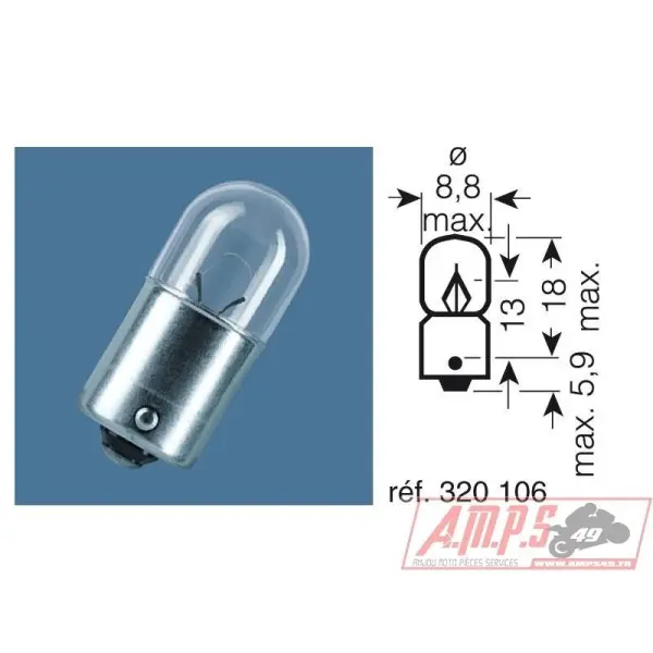 Ampoule OSRAM Original Line 12V 2W - x10