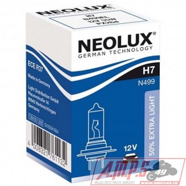 10 ampoules Neolux H7 12V 55W