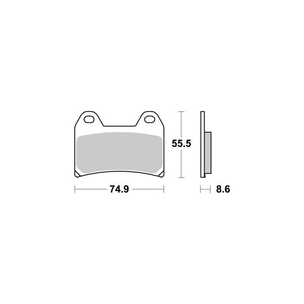 Plaquettes de freins Avant AP RACING Option - Monster - 796 - DUCATI  2012-2012  