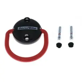ANNEAU SECURBIKE FIXATION MUR OU SOL 2 VIS DE SECURITE FOURNIES