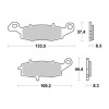 Plaquettes de freins Avant AP RACING Option - VZ M800 Intruder - 800 - SUZUKI  2005-2006  