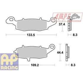 2ème Plaquettes de freins Avant AP RACING - SV S - 650 - SUZUKI 2004-2005