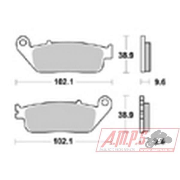 Plaquettes de freins Avant AP RACING - Five Hundred ie Abs - 400 - MASH  2019-2019  