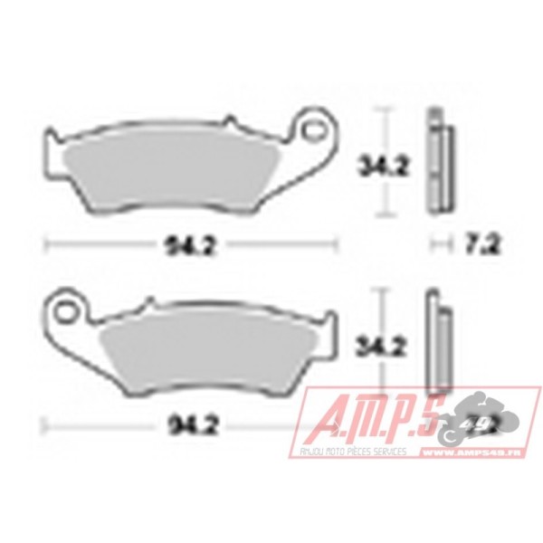 Plaquettes de freins Avant AP RACING - CRM - 250 - HONDA  1998-1998  