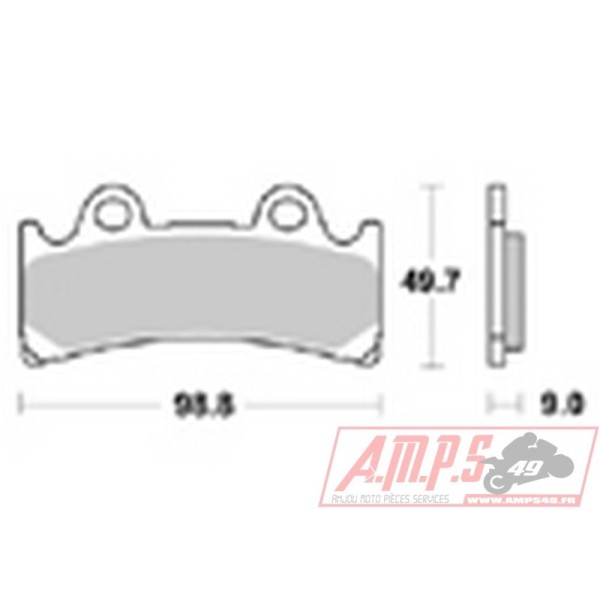 Plaquettes de freins Avant AP RACING - YZF SP - 750 - YAMAHA  1995-1995  