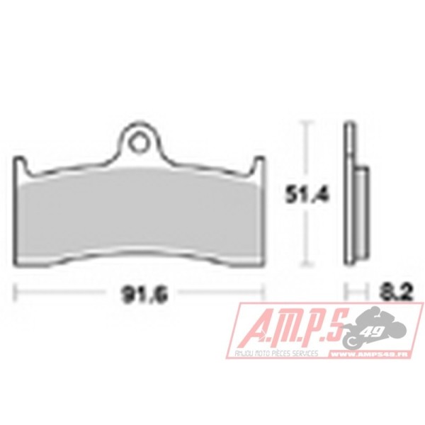 Plaquettes de freins Avant AP RACING - M2 Cyclone - 1200 - BUELL  2003-2003  