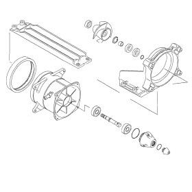 Kit réparation de turbine WSM Kawasaki 900 STX