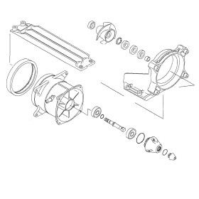 Kit réparation de turbine WSM Kawasaki 1200 STX-R