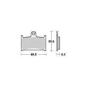 Plaquettes de freins Avant AP RACING - TZ - 125 - YAMAHA 2000-2003