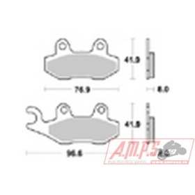 Plaquettes de freins Arrière AP RACING - America EFI - 865 - TRIUMPH 2014-2014