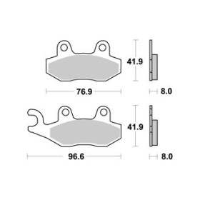 Plaquettes de freins Avant AP RACING - All models - 0 - ATK 1994-1994