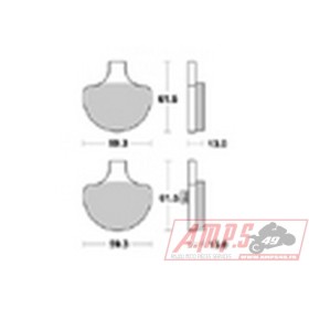 Plaquettes de freins Avant AP RACING - XLH Sportster Deluxe - 883 - HARLEY-DAVIDSON 1989-1990 