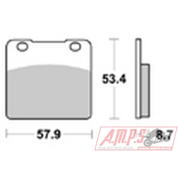 Plaquettes de freins Arrière AP RACING - VL LC Intruder - 1500 - SUZUKI  2001-2001  