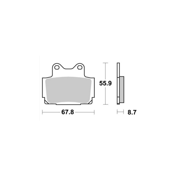 Plaquettes de freins Arrière AP RACING - FZS H Fazer - 600 - YAMAHA  2003-2003  