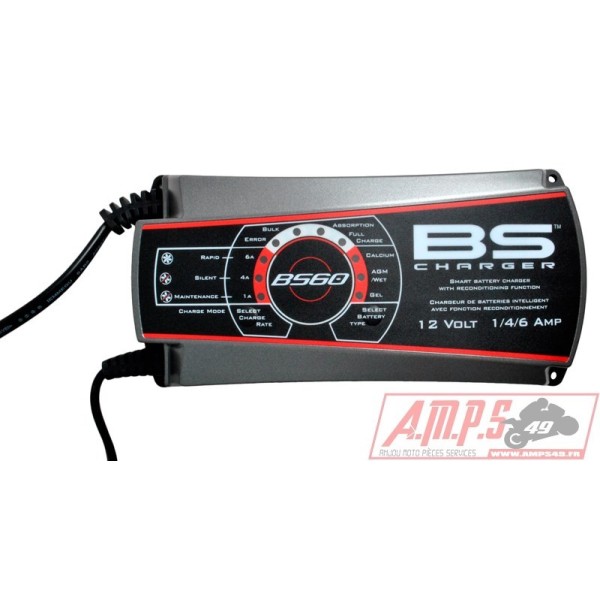Chargeur BS BS60  12V 1A/4A/6A
